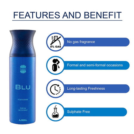 Maryaj Dynamic Edp Spicy 100Ml For Men And Ajmal Blu Homme Deodorant 200Ml For Men