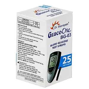 Dr. Morepen Gluco One Blood Glucose Test Strip | Bg-03 | 25'nos