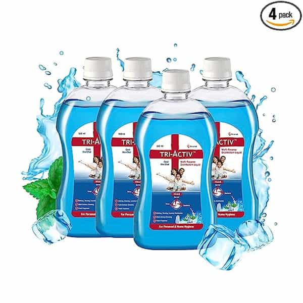 Tri-Activ Multi-Purpose Disinfectant Liquid - 500Ml | Pack Of 4