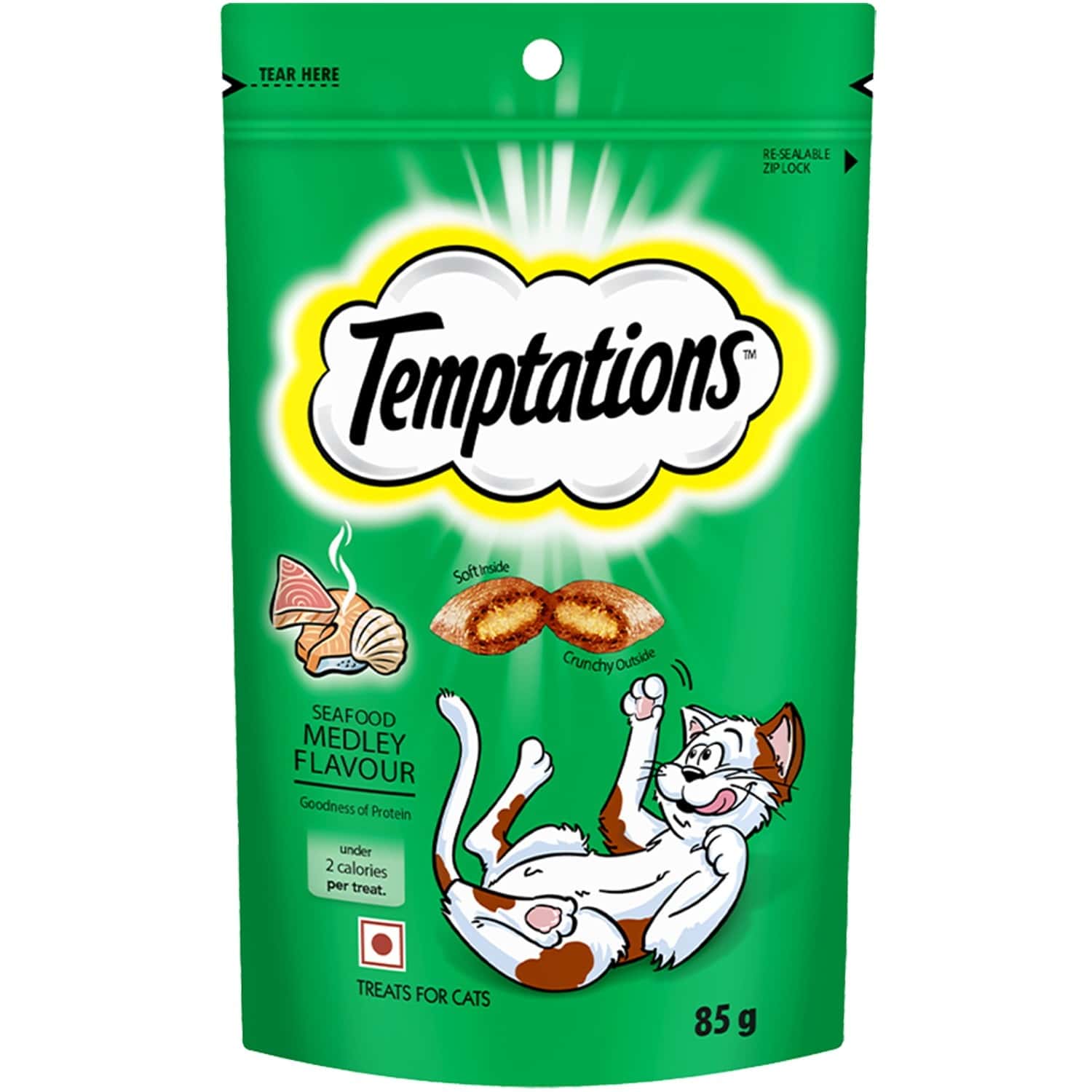 Temptations - Cat Treat Seafood Medley Flavour (85 Gm)