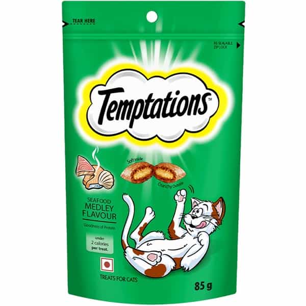 Temptations - Cat Treat Seafood Medley Flavour (85 Gm)