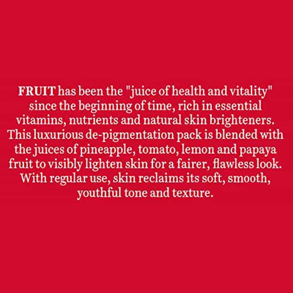 Biotique Bio Fruit Whitening Depigmentation And Tan Removal Face Pack 100 Gm