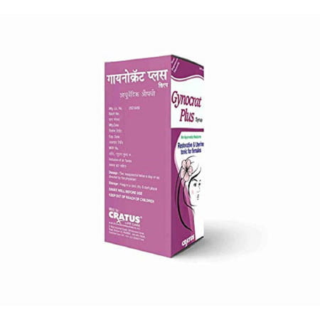 Cratus Gynocrat Plus Syrup 200ml -(Pack Of 4)Hormonal Imbalance Supplement & Uterine Tonic For Women