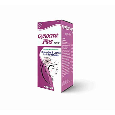 Cratus Gynocrat Plus Syrup 200ml -(Pack Of 4)Hormonal Imbalance Supplement & Uterine Tonic For Women