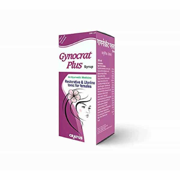 Cratus Gynocrat Plus Syrup 200Ml -(Pack Of 4)Hormonal Imbalance Supplement & Uterine Tonic For Women