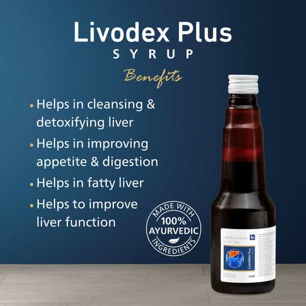 Livodex Plus Syrup 225 Ml | Liver Health Supplement | Detox Liver (Pack Of 1)