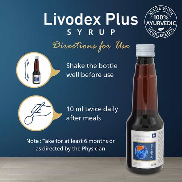 Livodex Plus Syrup 225 Ml | Liver Health Supplement | Detox Liver (Pack Of 1)