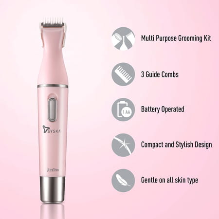Syska Ft1000k Sensosafe Runtime: 45 Min Grooming Kit For Women (Pink)