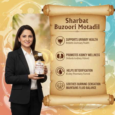 Cipzer Sharbat Bazoori Motadil 200ml | Supports Urinary Tract Health & Renal Wellness
