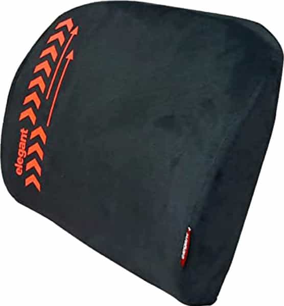 Elegant Arrow Lumbar Support Pillow Black