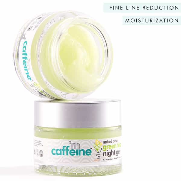 Mcaffeine Vitamin C Green Tea Night Cream With Hyaluronic Acid - 72 Hrs Hydrating Night Gel