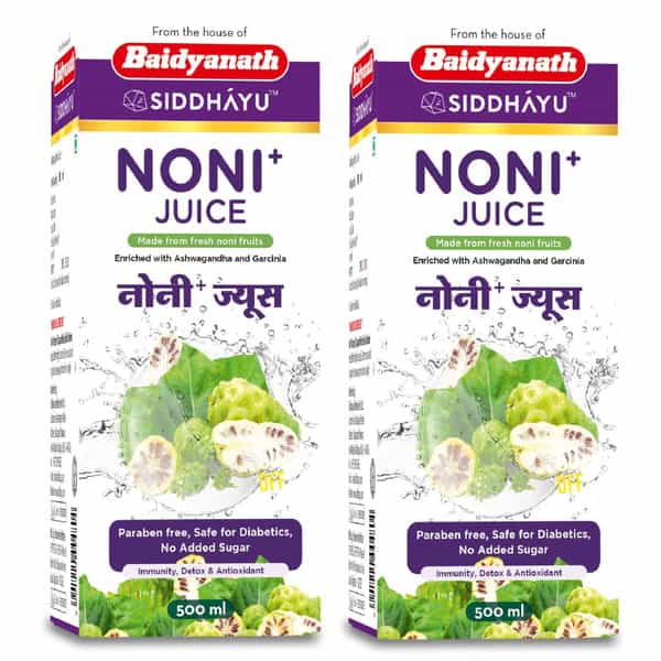 Baidyanath Asli Ayurved Noni Juice 500Ml (Pack Of 2) Immunity Booster | No Added Sugar