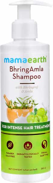 Mamaearth Bhringamla Shampoo With Bhringraj & Amla For Intense Hair Treatment 250 Ml