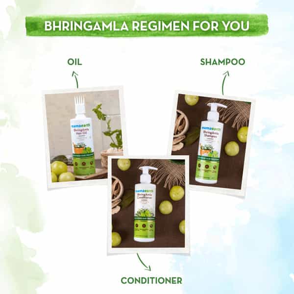 Mamaearth Bhringamla Shampoo With Bhringraj & Amla For Intense Hair Treatment 250 Ml