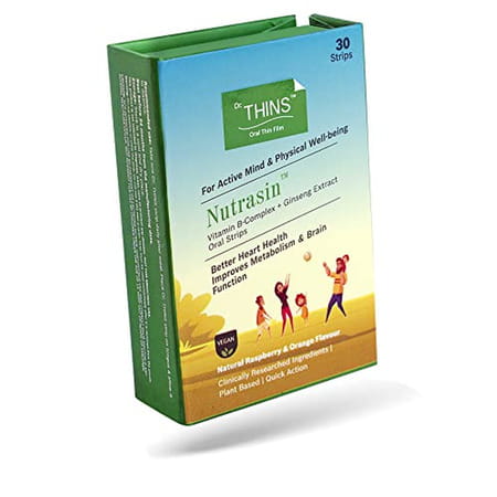 Dr.Thins Nutrasin Plant Based Vitamin B-Complex Ginseng Extract - 30 Oral Strips