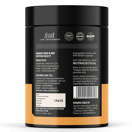 Myfitfuel Cla 2000Mg | (180 Softgels) | Supplement For Men & Women| Fat Loss | Weight Management