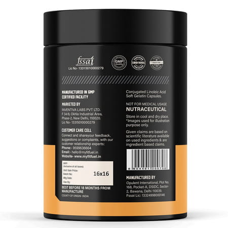 Myfitfuel Cla 2000mg | (180 Softgels) | Supplement For Men & Women| Fat Loss | Weight Management