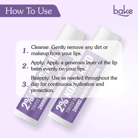 Bake 2% Kojic Tinted Brightening Lip Balm With Arbutin & Glycolic (5G)