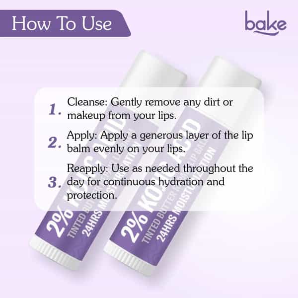 Bake 2% Kojic Tinted Brightening Lip Balm With Arbutin & Glycolic (5G)