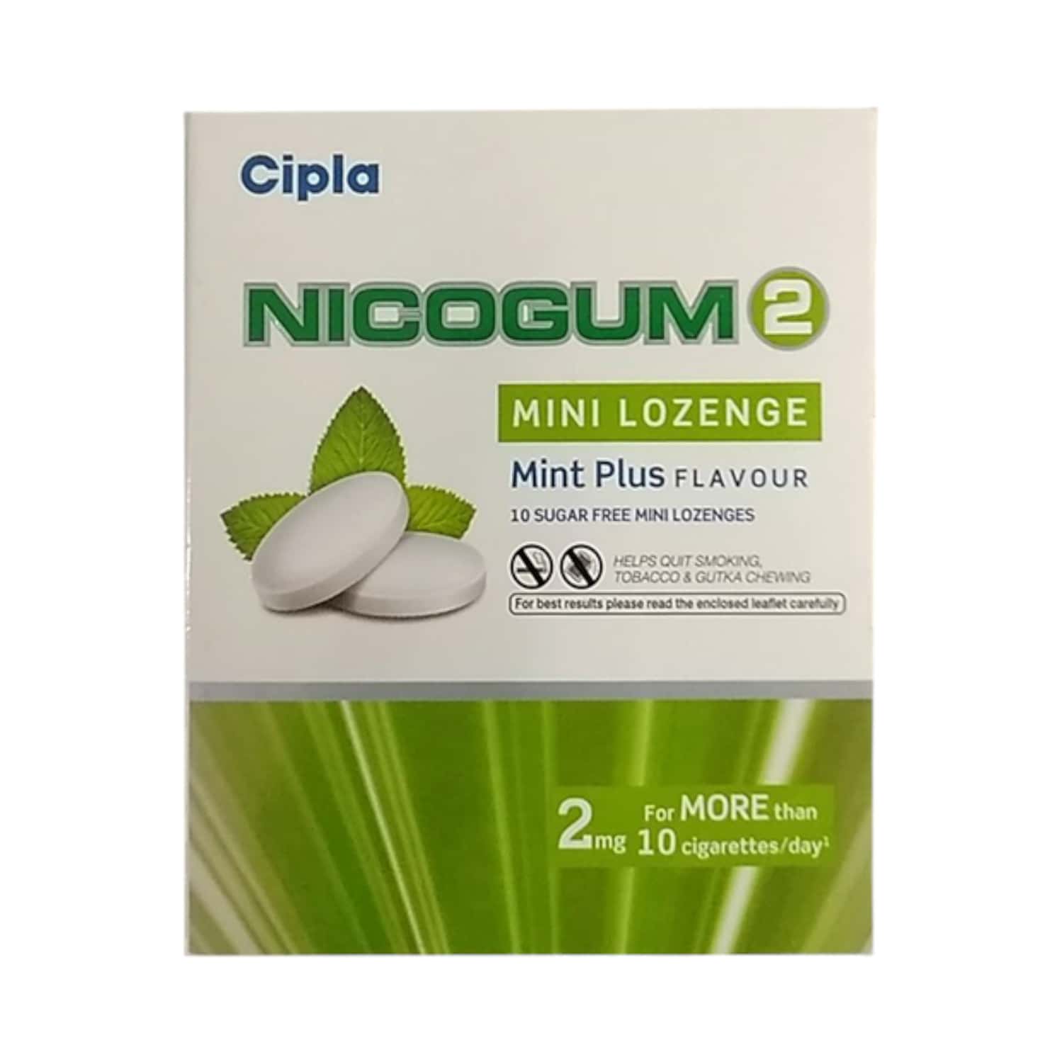 Nicogum Mini Mint Plus 2 Lozenge 10 No'S