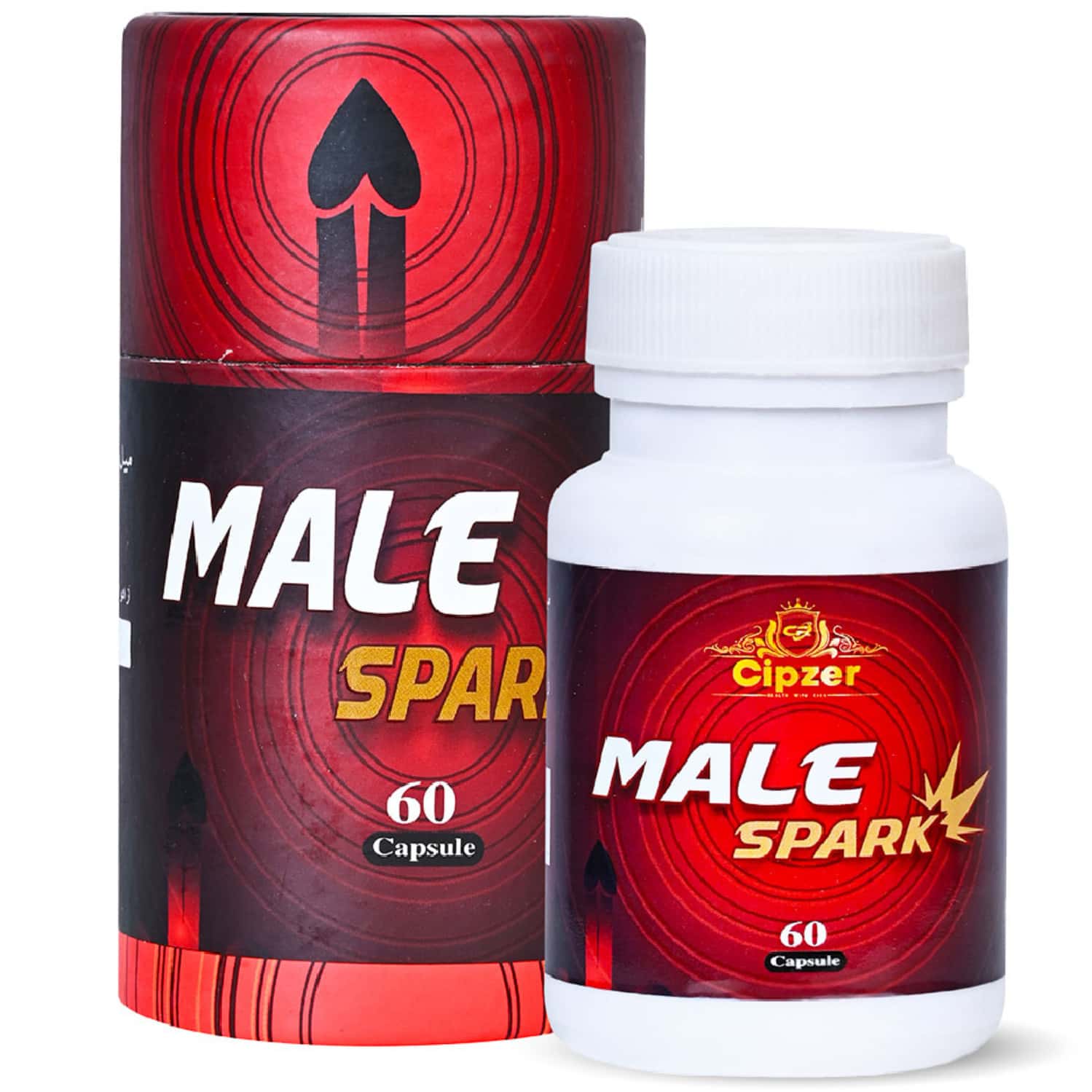 Cipzer Male Spark 60 Capsules | Supports Mens Vitality| Stamina & Overall Wellness