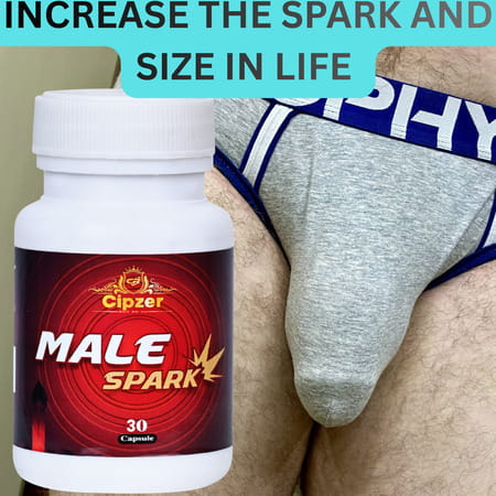 Cipzer Male Spark 60 Capsules | Supports Mens Vitality| Stamina & Overall Wellness