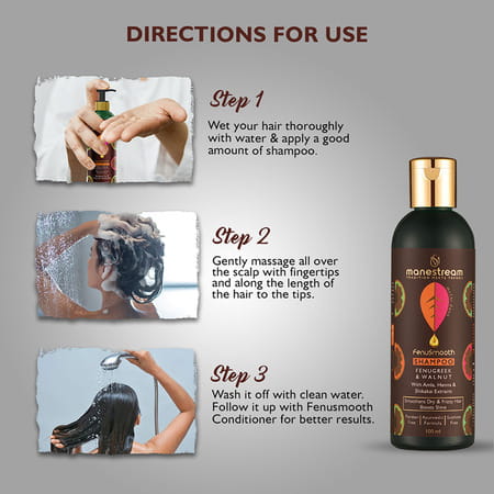 Manestream Fenusmooth Ayurvedic Fenugreek And Walnut Shampoo (100 Ml)