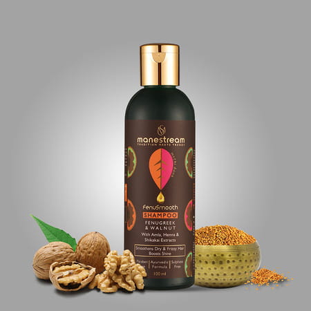 Manestream Fenusmooth Ayurvedic Fenugreek And Walnut Shampoo (100 Ml)