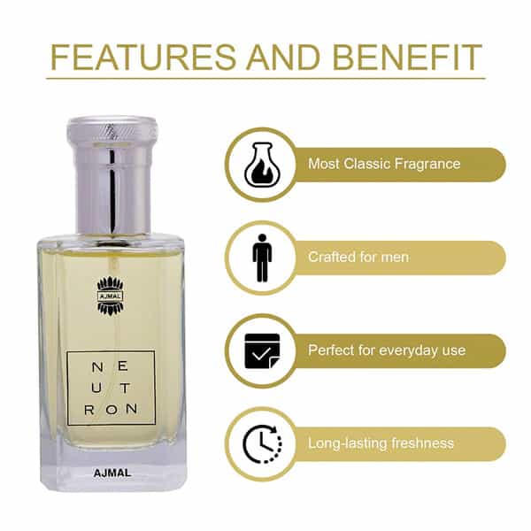Ajmal Amber Magic Edp 100Ml Perfume For Men And Neutron Edp 100Ml Perfume For Men