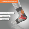 Vissco Ankler | 2 In 1 Anklet + Binder | Provides Support & Stability To The Ankle - Small (Grey)