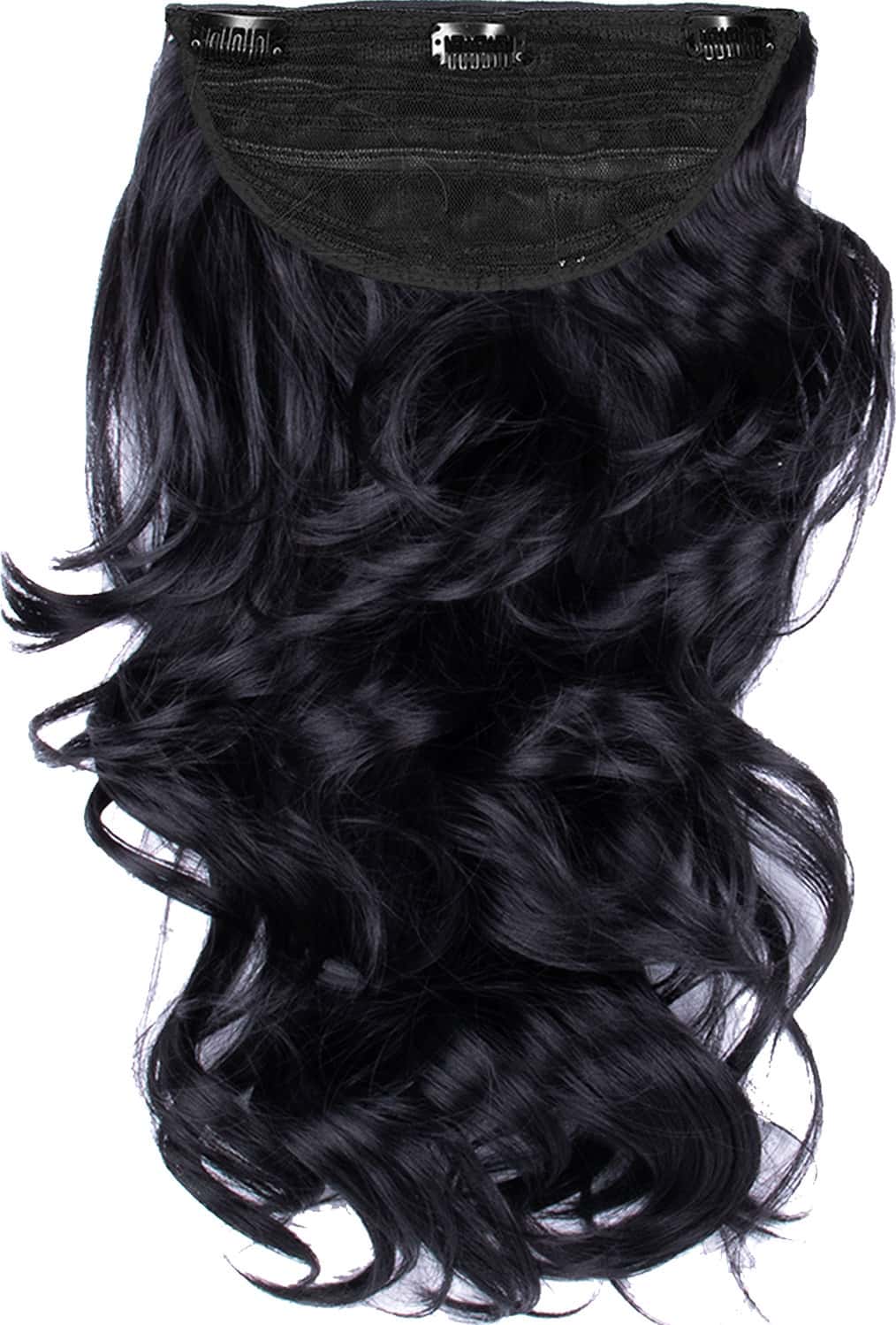 Streak Street Clip-In 18" Out Curl Jet Black Hair Extensions