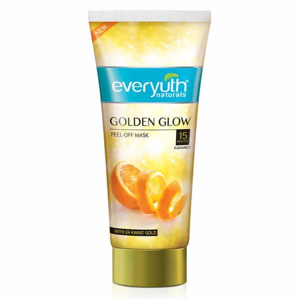New Everyuth Naturals Golden Glow Peel-Off Mask With 24 Karat Gold Tube 100Gm