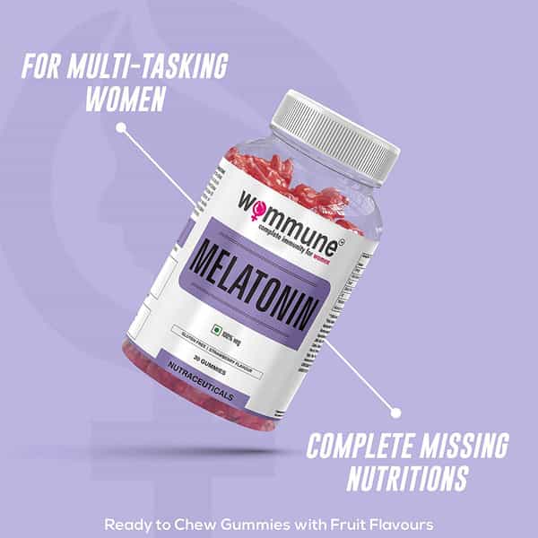 Wommune Melatonin 5Mg Promotes Relaxation & Sleep Helps Improve Sleep Quality