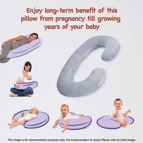 Femzy Pregnancy & Breastfeeding Pillow (Grey) 2500G