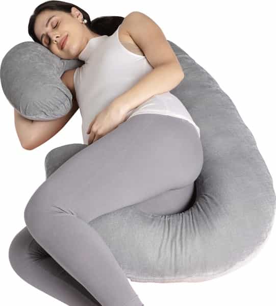 Femzy Pregnancy & Breastfeeding Pillow (Grey) 2500G