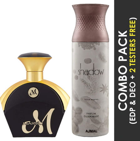 Maryaj M For Her Eau Deperfume 90ml For Women And Ajmal Homme Deodorant 200ml For Men