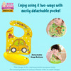 Baby Story Waterproof Baby Bib With Food Catching Pocket-2Pcs (Yellow | Blue)
