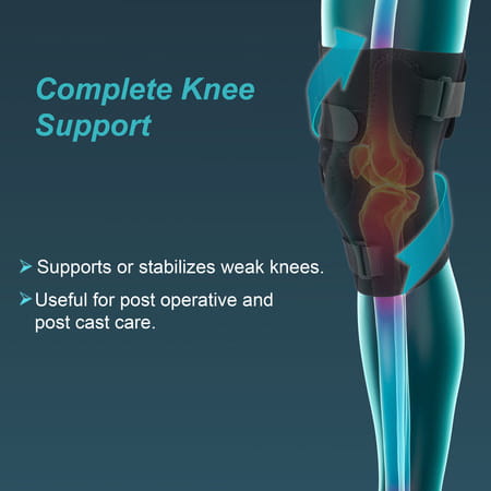 Tynor Knee Wrap Hinged (Neo) Black Child 1 Unit