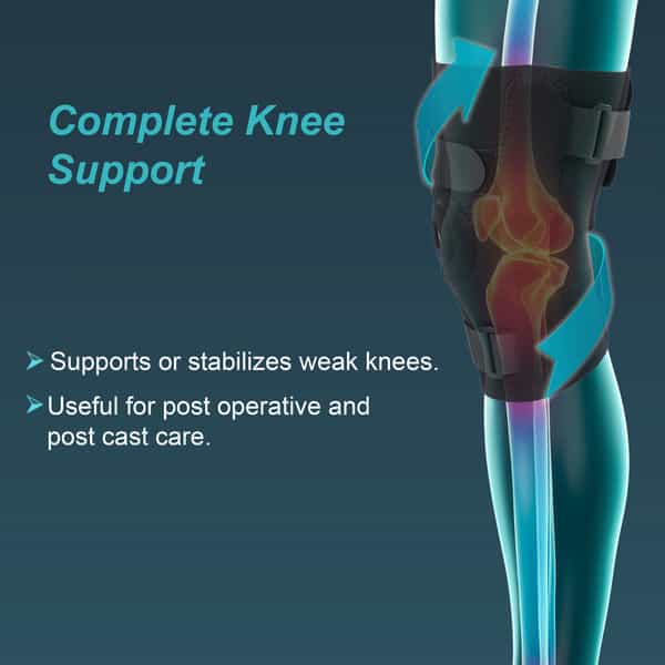 Tynor Knee Wrap Hinged (Neo) Black Child 1 Unit