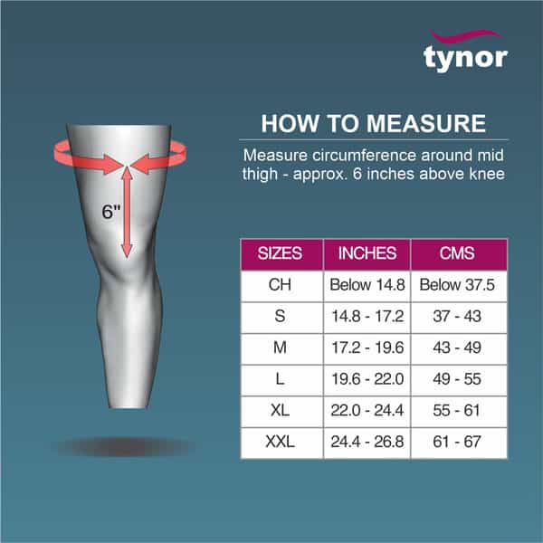 Tynor Knee Wrap Hinged (Neo) Black Child 1 Unit