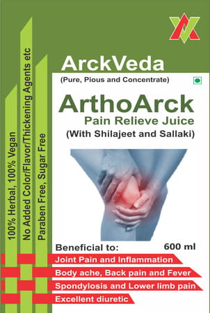 Arckveda Arthoarck Pain Relief Juice Enriched With Shilajeet Sallaki & Rasna - 600ml
