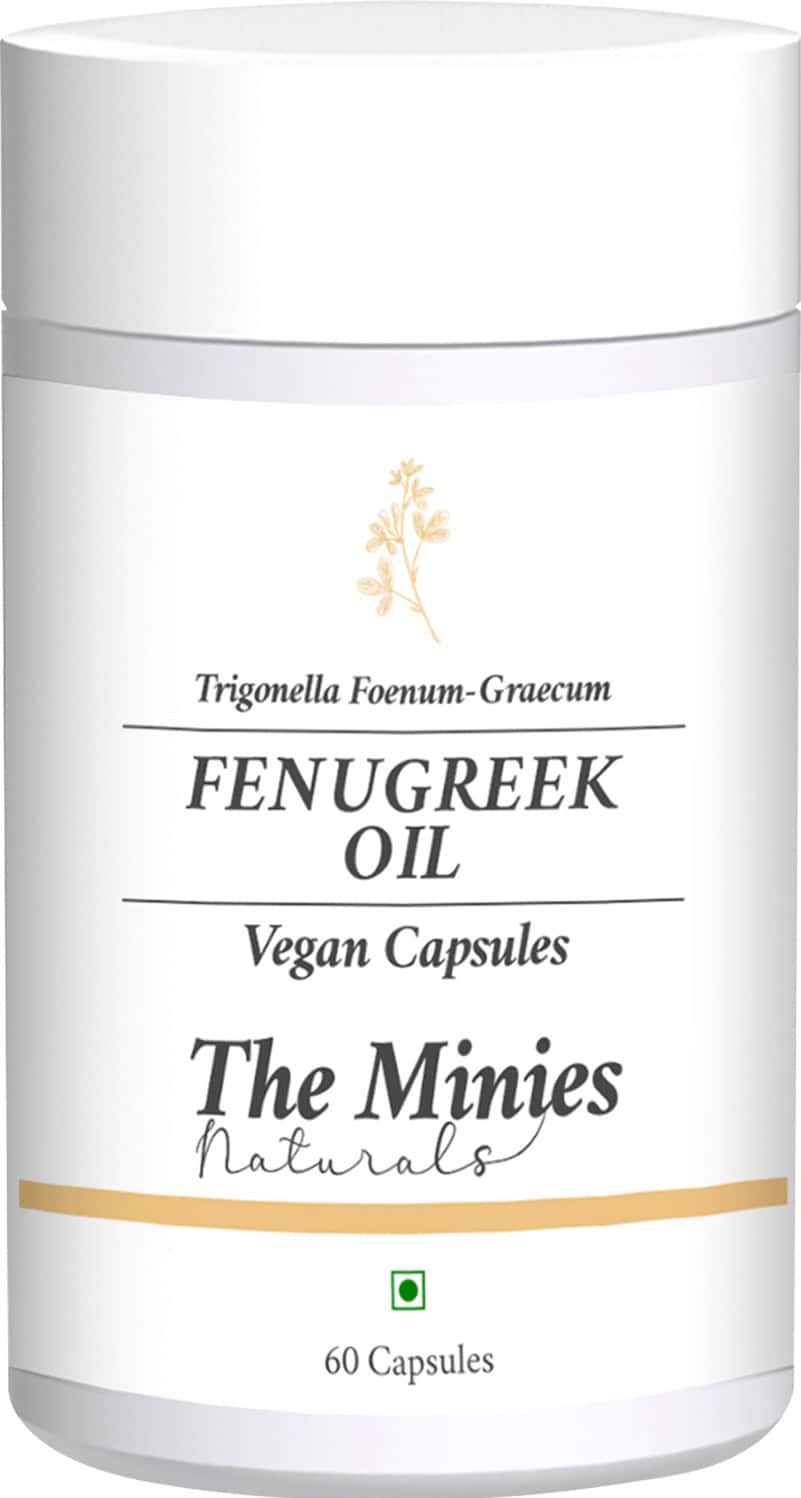 Buy MINIES NATURALS FENUGREEK OIL VEGAN CAPSULES Online & Get Upto 60