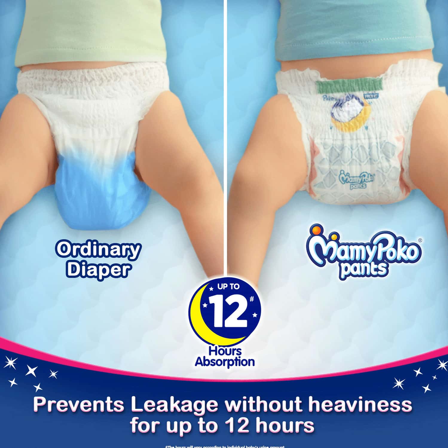 Buy MAMYPOKO PANTS EXTRA ABSORB DIAPERS (LARGE) 74 DIAPERS Online