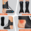 Vissco Foot Raiser With Detachable Splints | Support For Plantar Fasciitis - Black