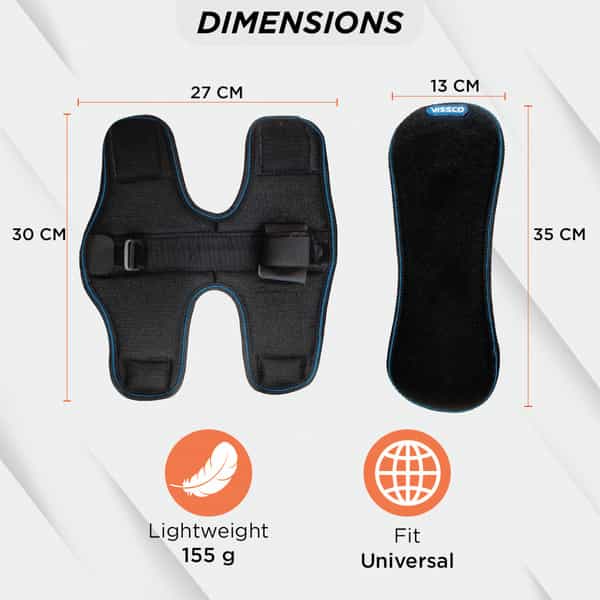 Vissco Foot Raiser With Detachable Splints | Support For Plantar Fasciitis - Black