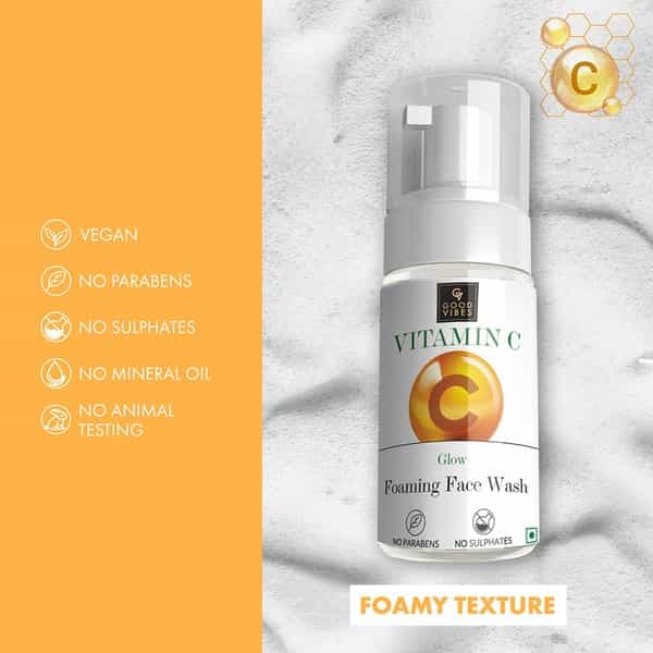 Good Vibes Vitamin C Glow Foaming Facewash- 150 Ml