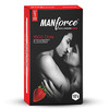 Manforce Condoms 3 In 1 Ribbed Contour Dotted Strawberry Flavoured Condoms - 10 Pcs X Pack Of 4