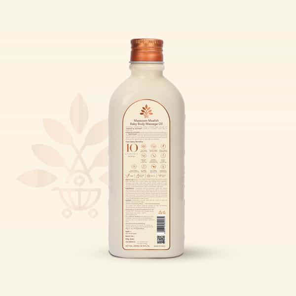 Baby Forest Maasoom Maalish Baby Body Massage Oil|10 Ayurvedic Essential Oils | Pack Of 2 X 200 Ml
