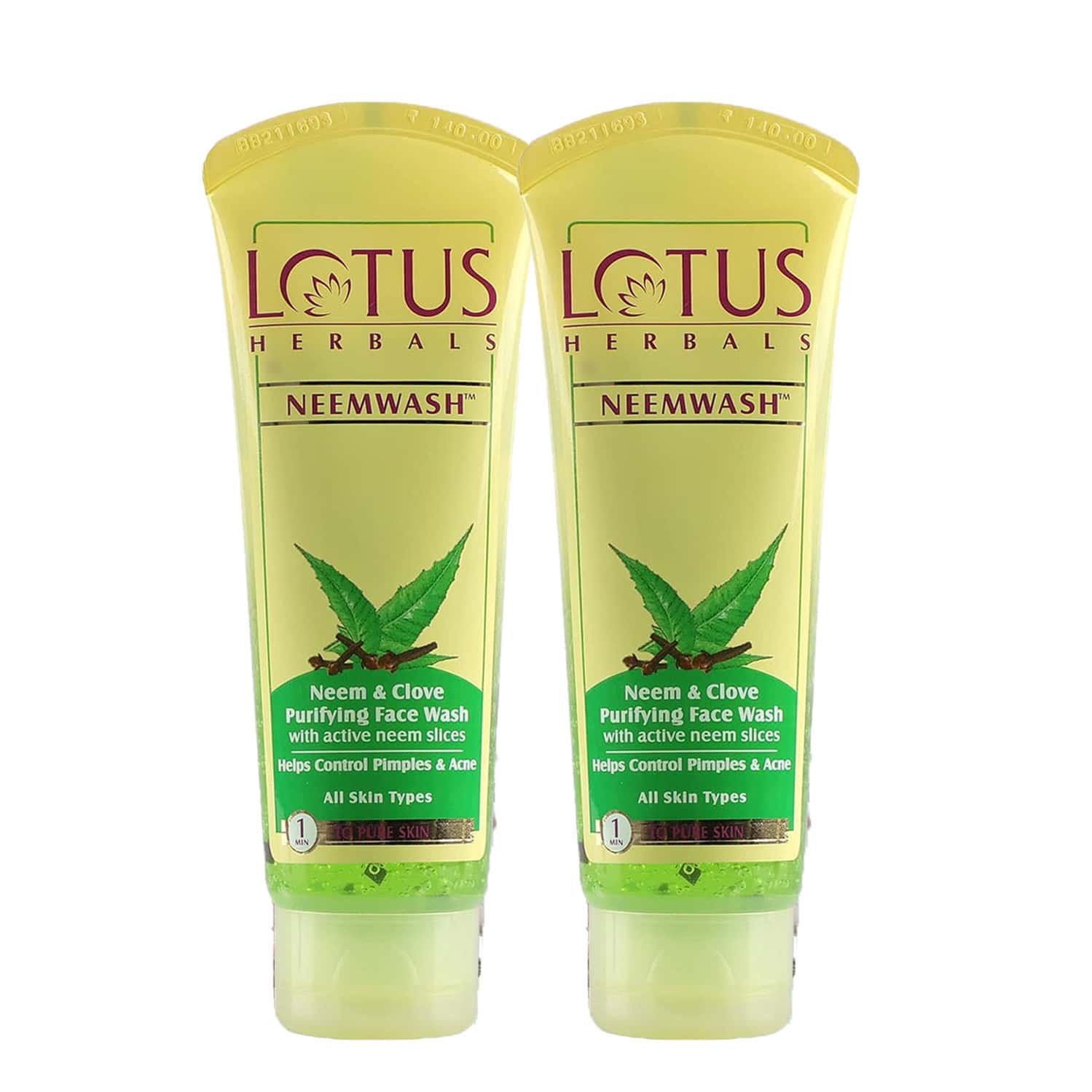 Lotus Herbals Neemwash Neem & Clove Ultra Purifying Face Wash 150ml ( Pack Of 2)