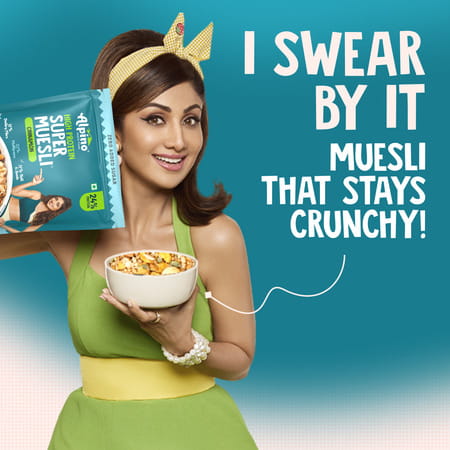 Alpino High Protein Super Muesli Cinnamon Pouch 750 Gm
